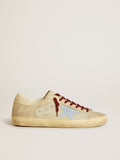 Super-Star in suede and nubuck with leather star and heel tab| Golden Goose