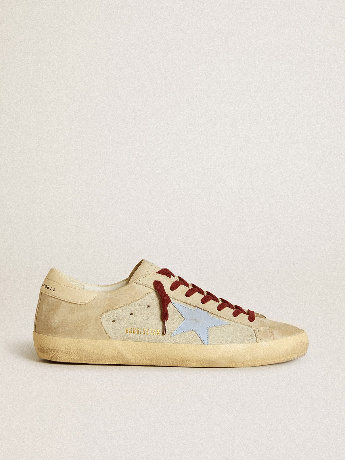Super-Star in suede and nubuck with leather star and heel tab| Golden Goose