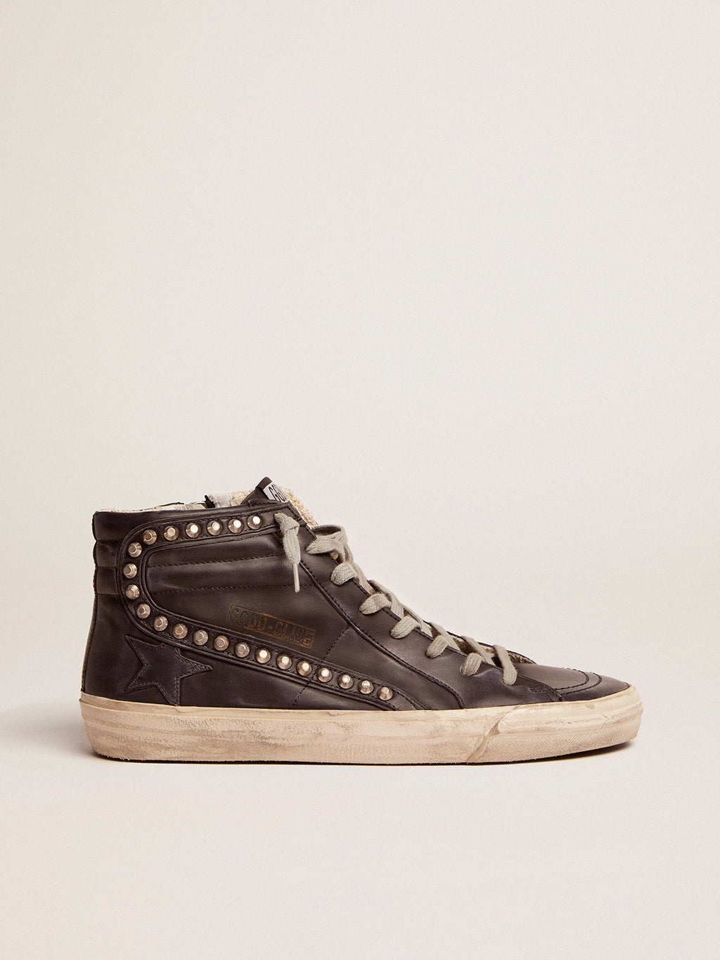 Men's Slide black with studs| Golden Goose