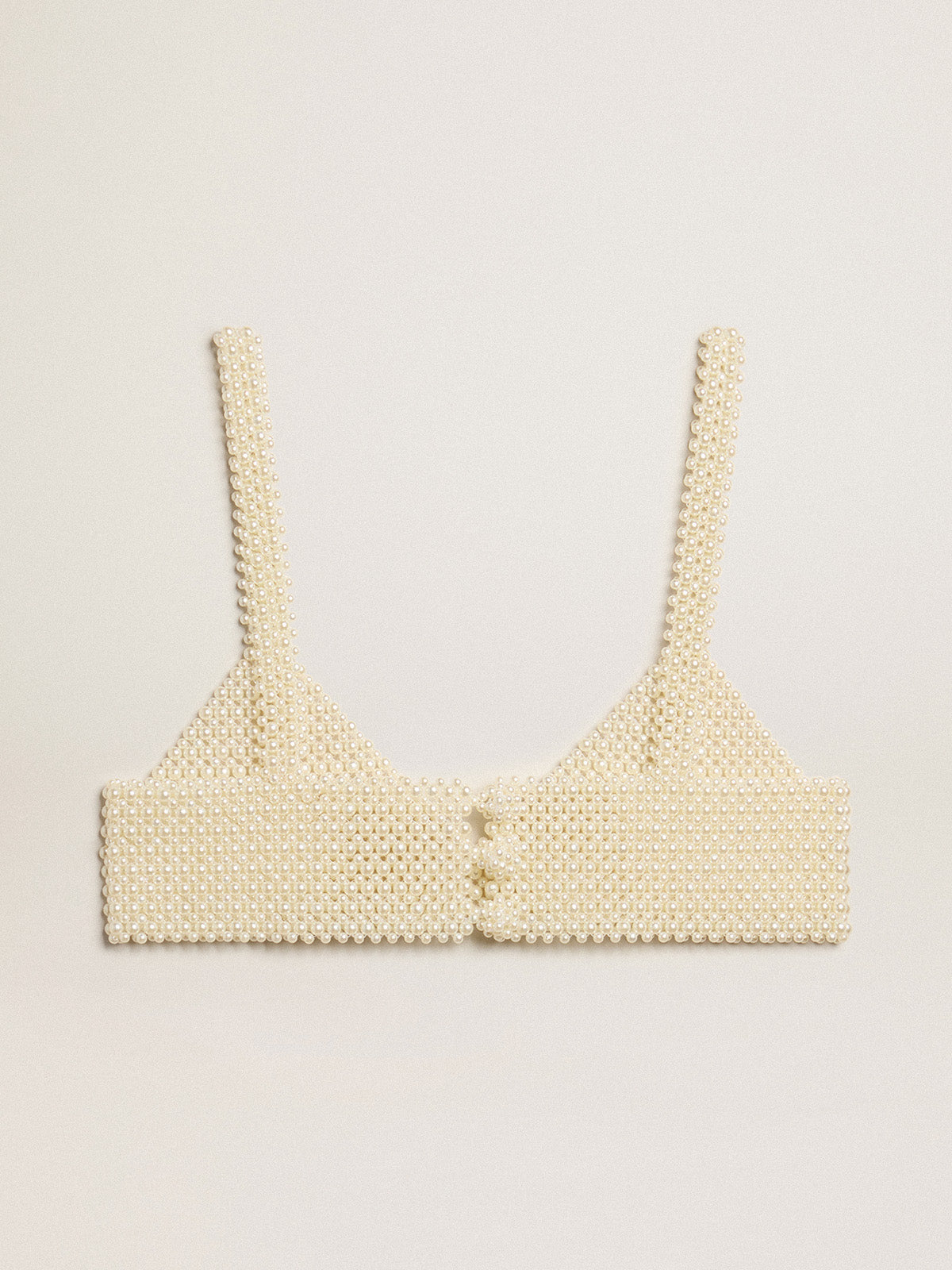 Women's string of pearls top| Golden Goose