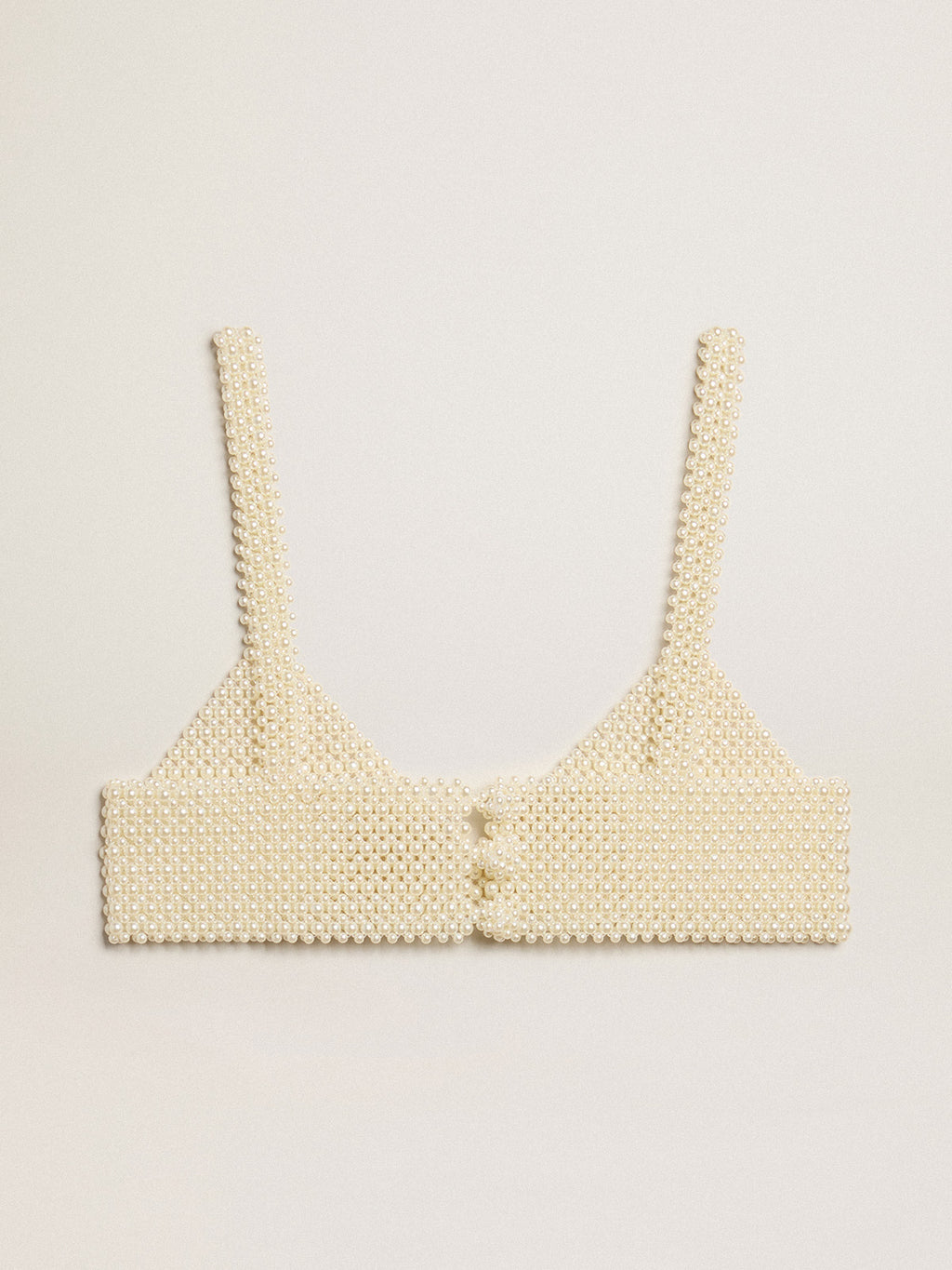 Women's string of pearls top| Golden Goose