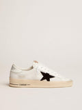 Stardan with white leather and mesh inserts and black suede star| Golden Goose
