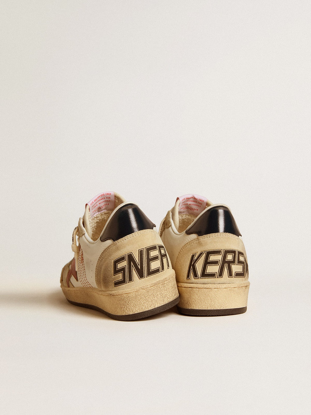 Ball Star LTD in nappa leather with red leather star and leather heel tab| Golden Goose