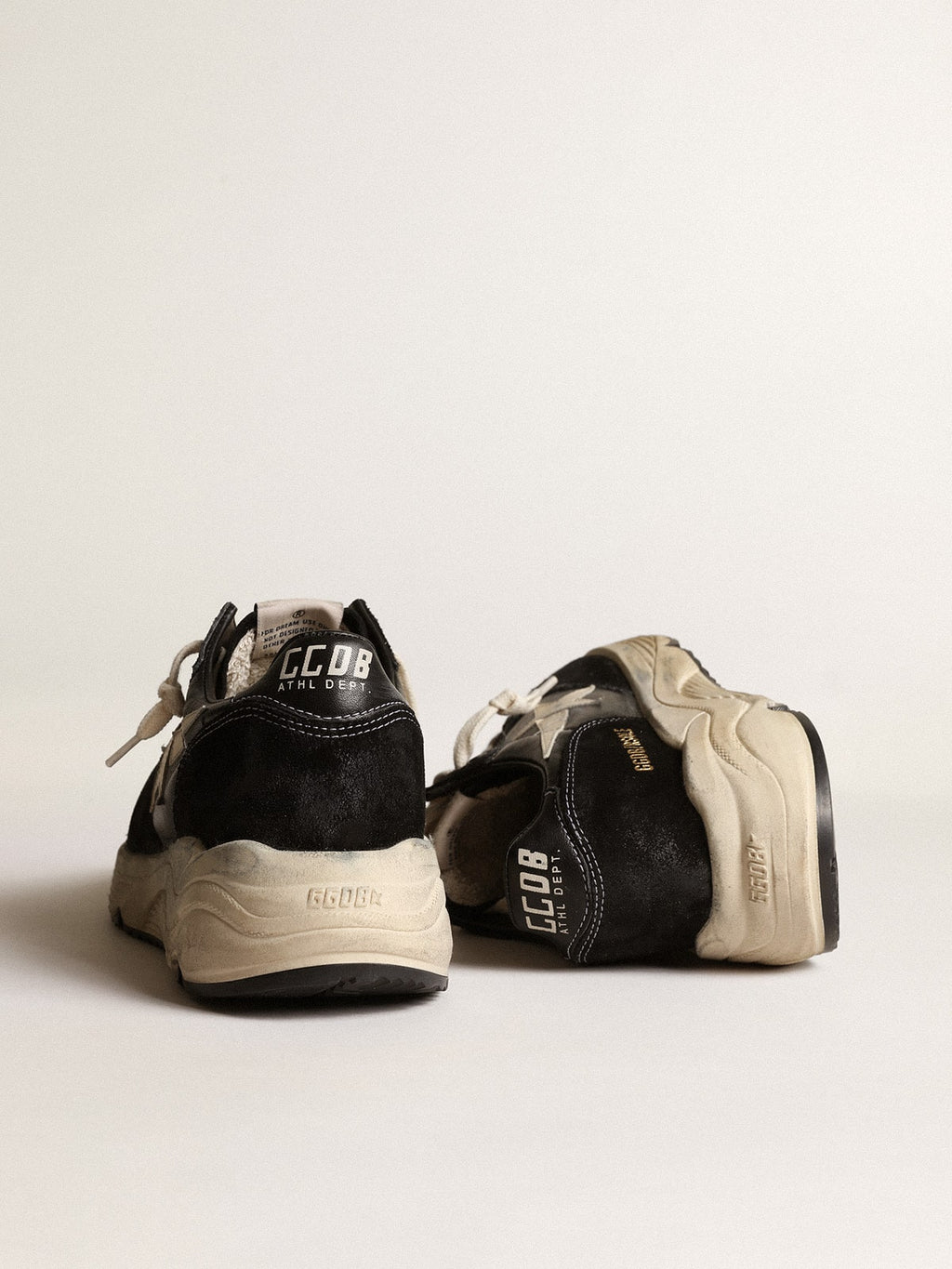 Women's Running Sole in black nappa and suede| Golden Goose