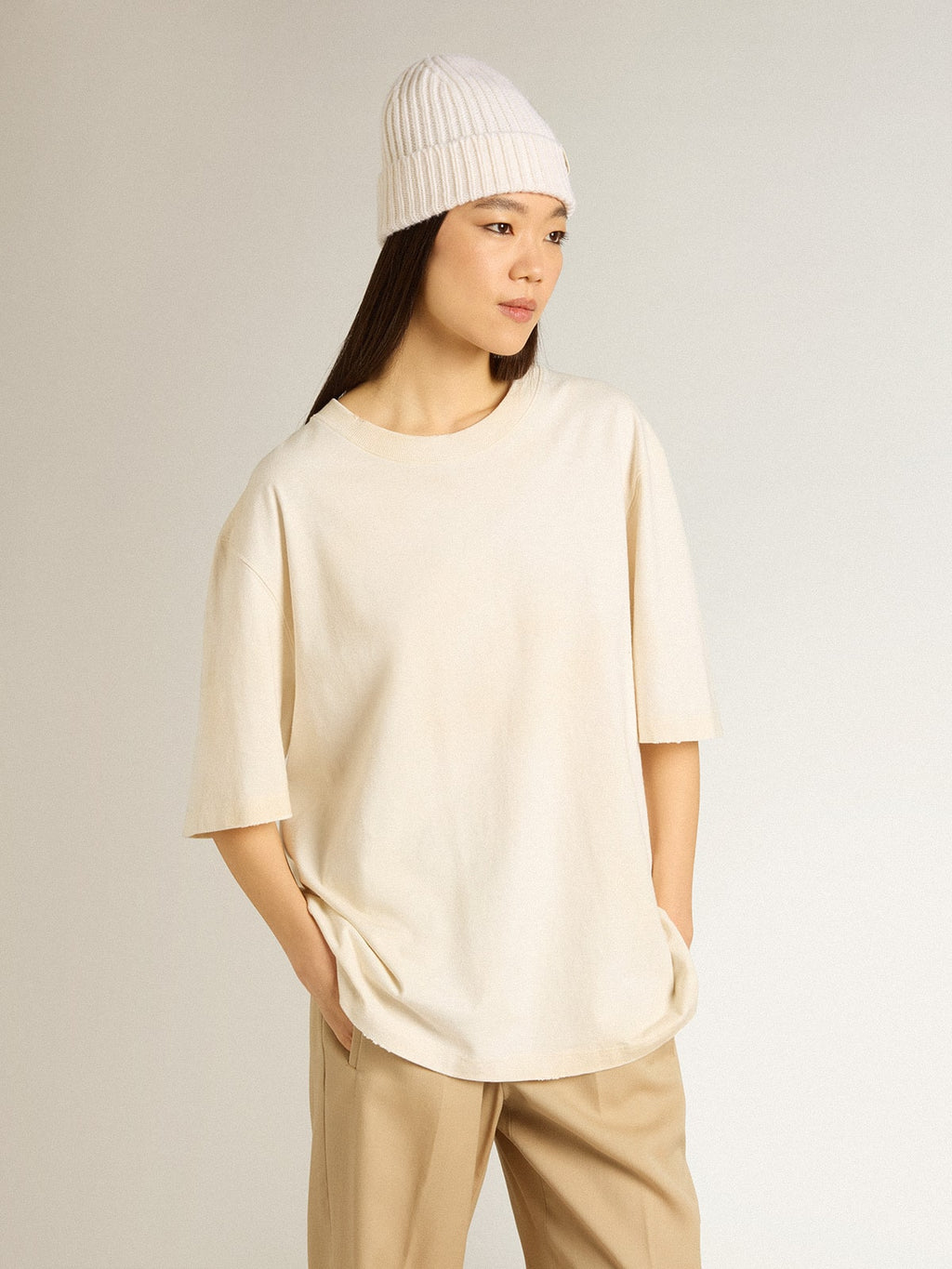 Aged white CNY T-shirt