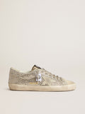 Super-Star in nubuck with Swarovski crystals and ice-gray suede star| Golden Goose