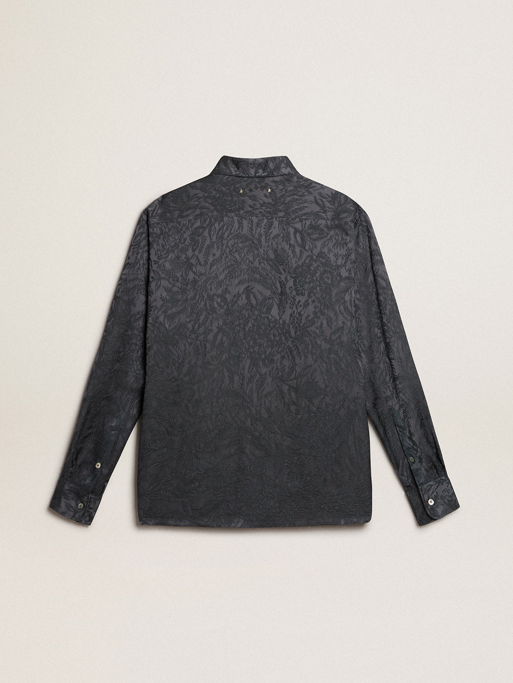 Jacquard shirt with all-over toile de jouy pattern| Golden Goose