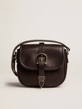 Women's small Rodeo Bag in black leather| Golden Goose
