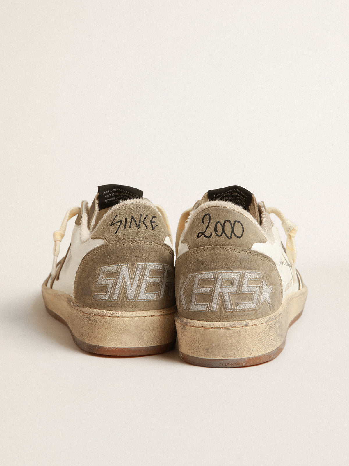 Men's Ball Star with dove-gray suede star and heel tab| Golden Goose