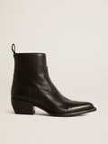 Women's Debbie boots in black leather| Golden Goose