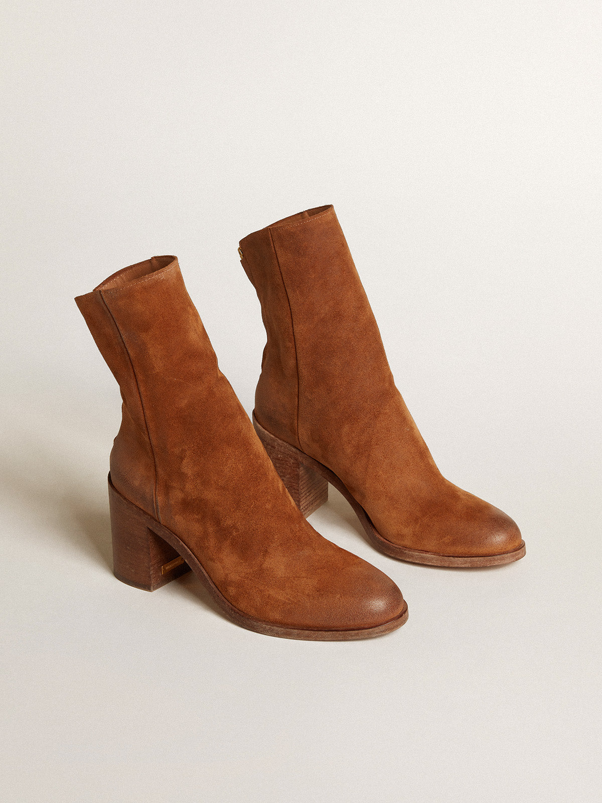 Vivienne ankle boots in cognac suede| Golden Goose