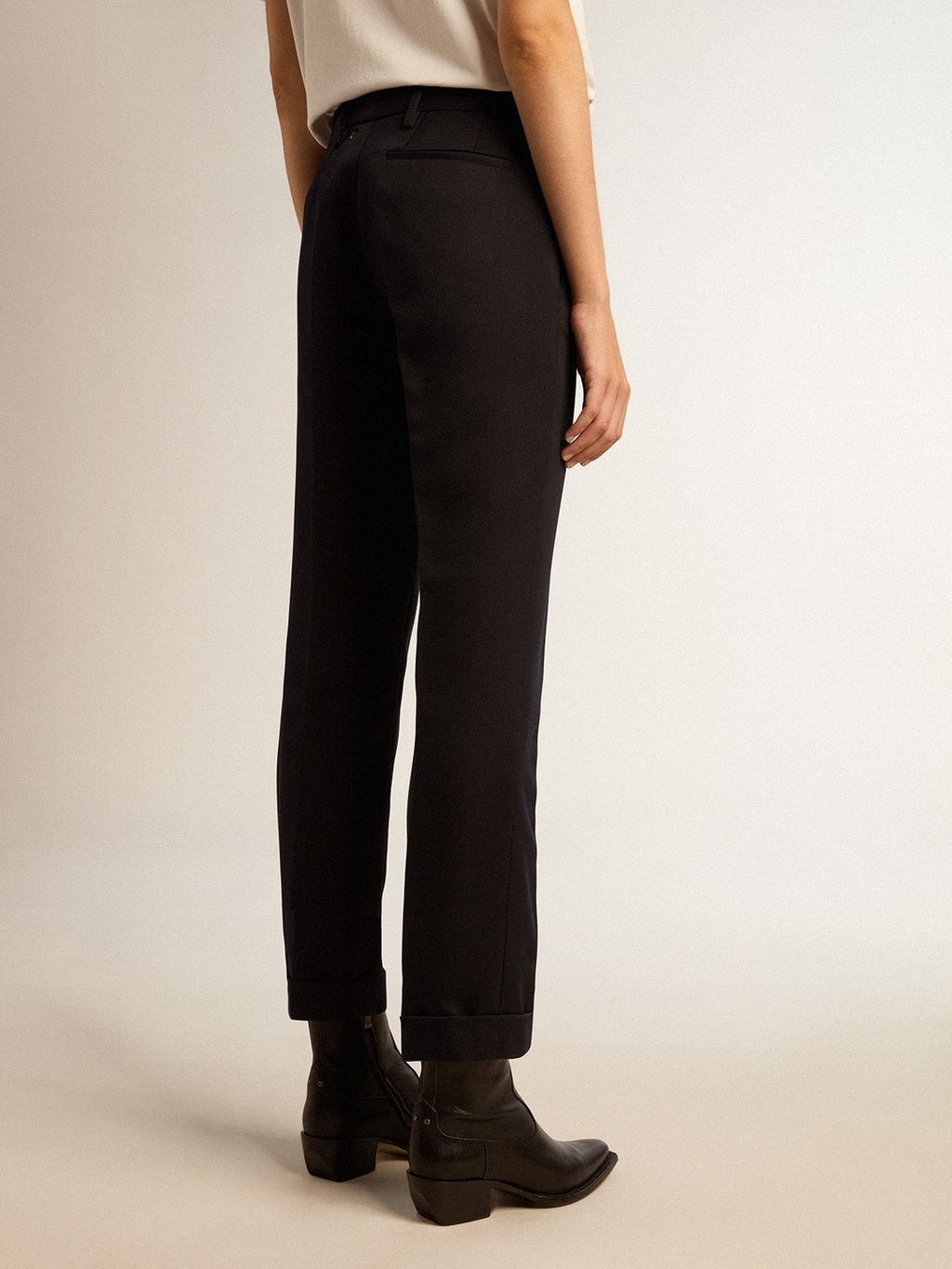 Women's wool cigarette pants| Golden Goose