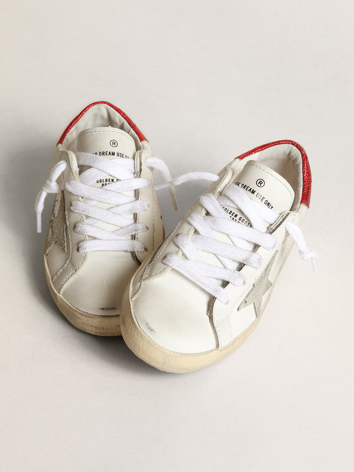 Young Super-Star with gray suede star| Golden Goose