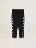 Men's black joggers with white stars| Golden Goose