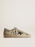 Super-Star in nylon with black screen-printed star and suede heel tab| Golden Goose
