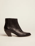 Women's Sunset boots in black leather| Golden Goose
