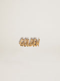 Men's lace lock with clip in old gold color with Golden lettering| Golden Goose
