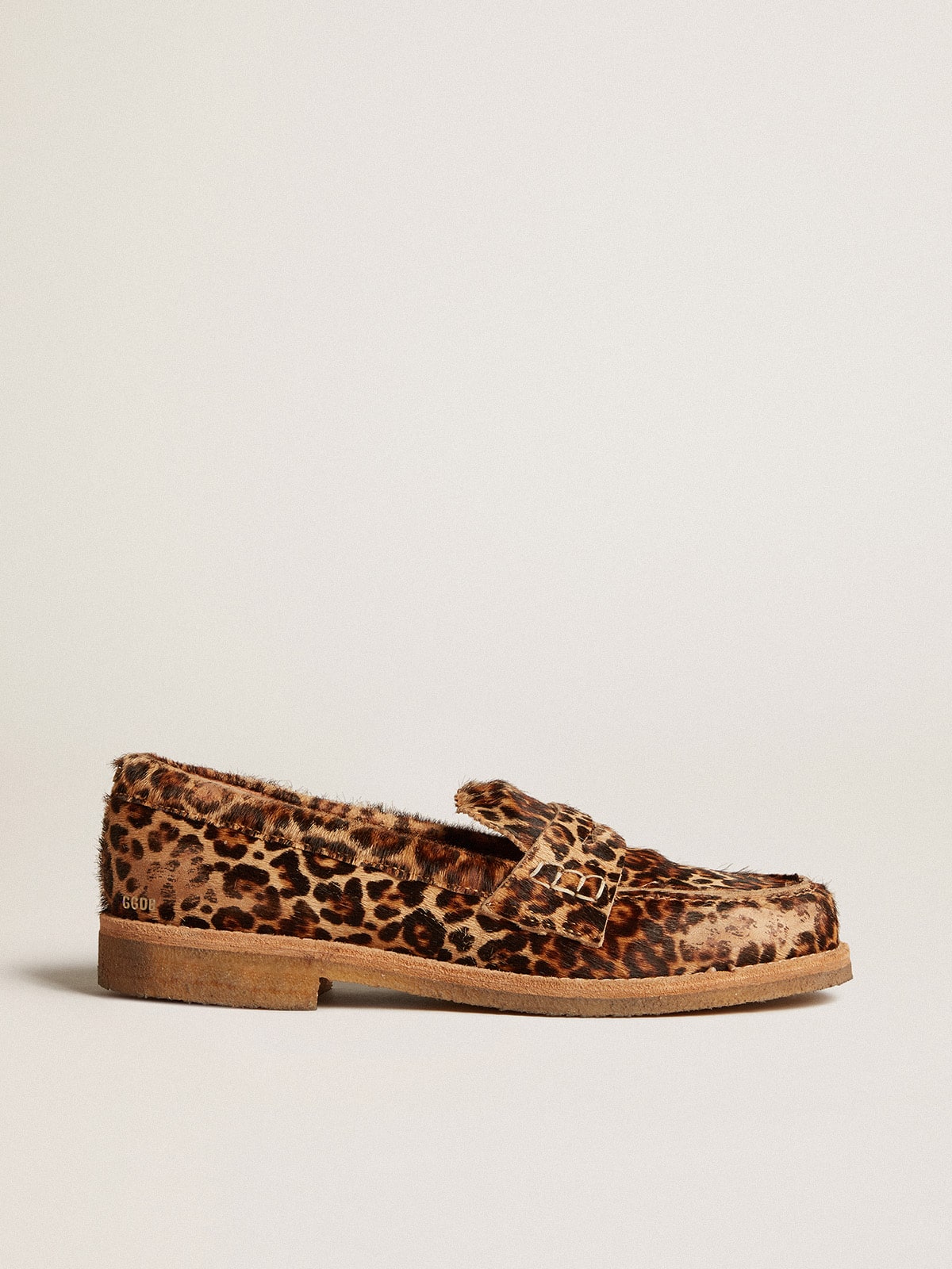 Women's Jerry loafer in leopard-print pony skin| Golden Goose