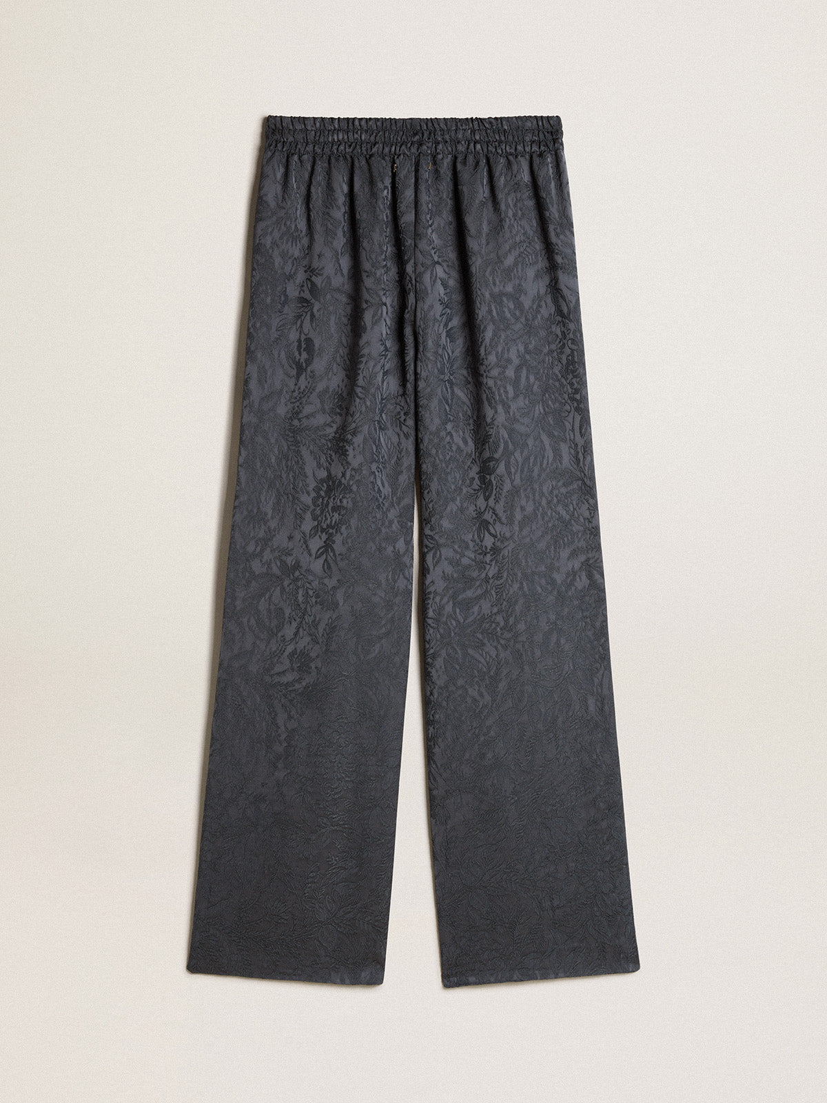Jacquard pants with all-over toile de jouy pattern| Golden Goose