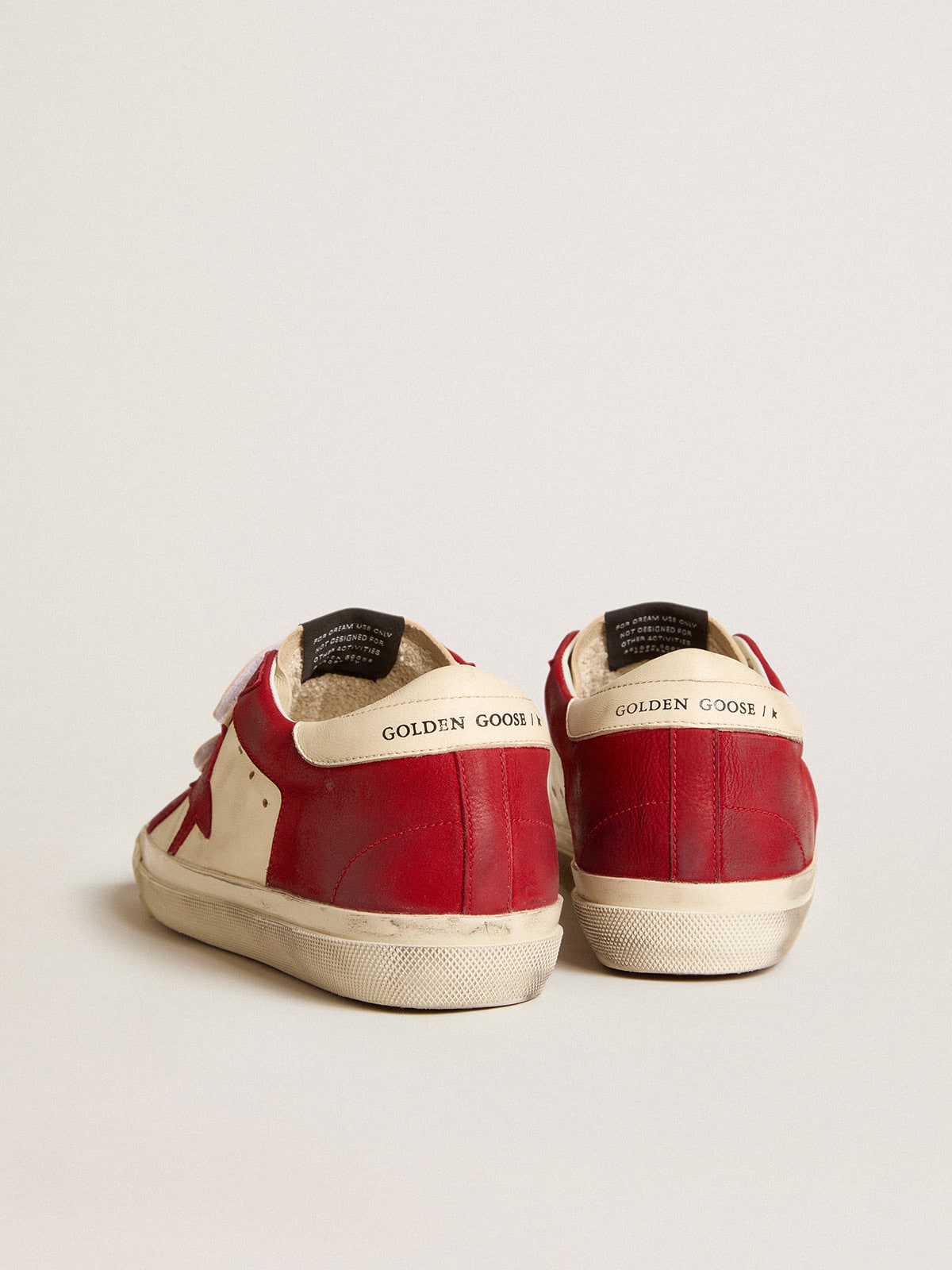 Women's Old School in nappa with red nubuck star and nappa heel tab| Golden Goose
