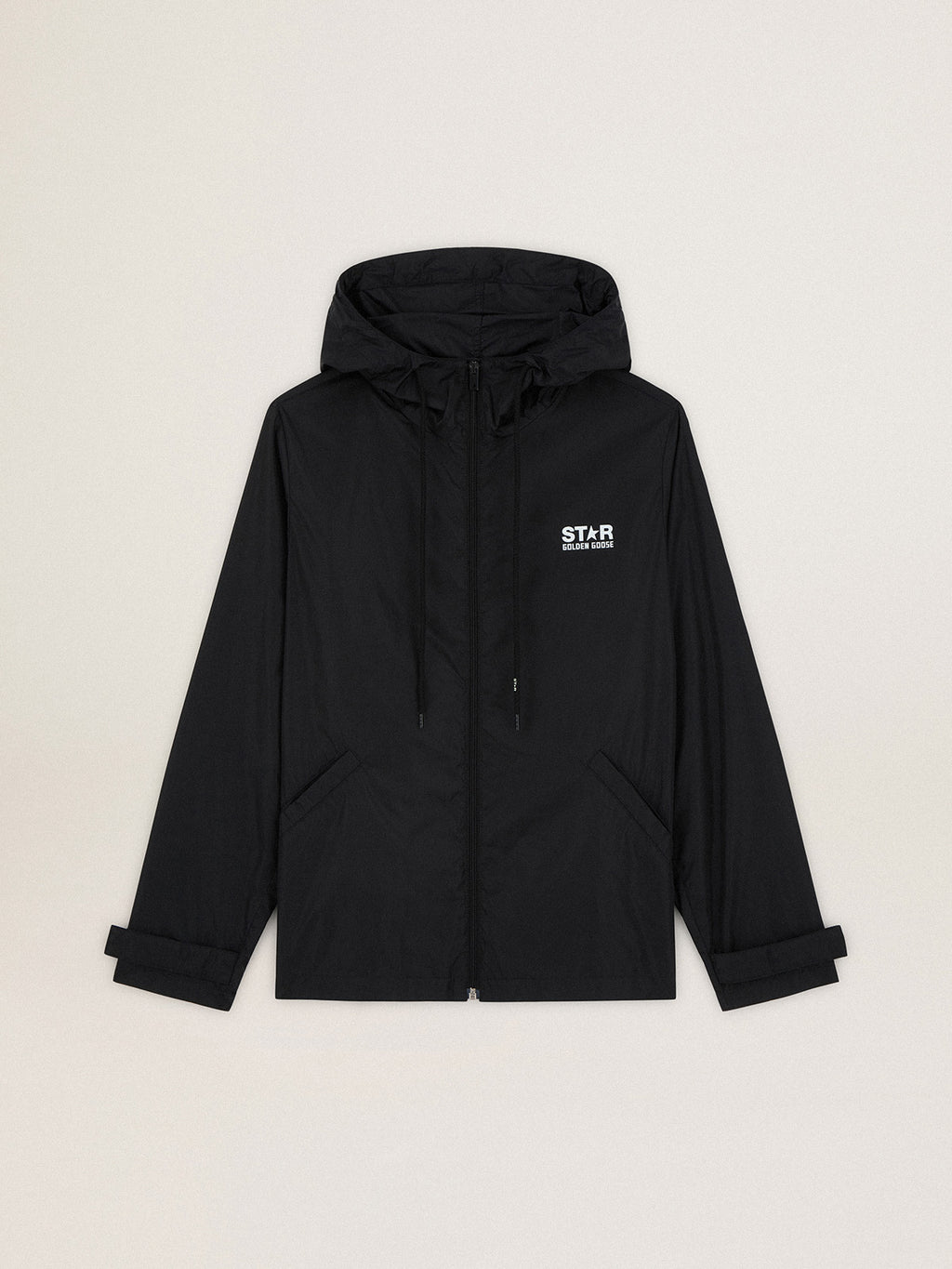 Women's black windbreaker| Golden Goose