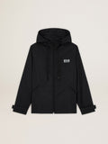 Women's black windbreaker| Golden Goose