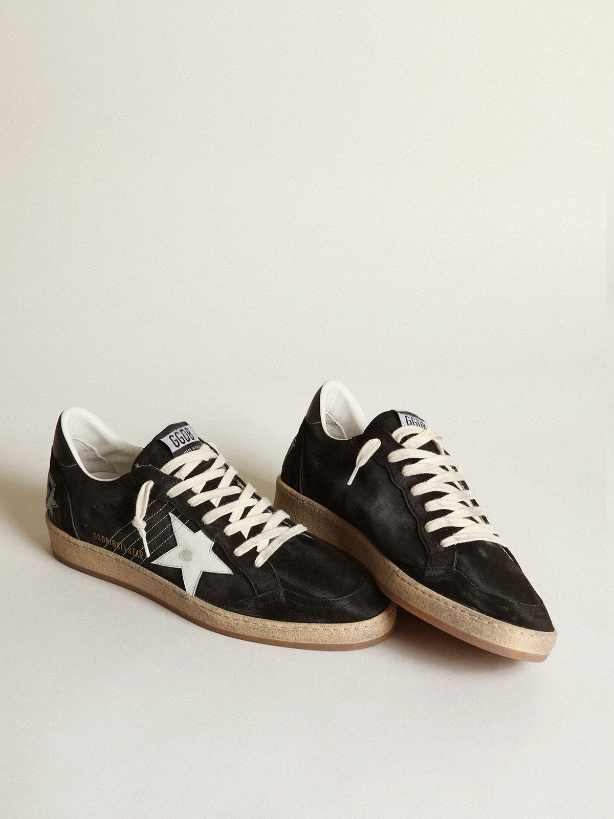 Ball Star in black suede with white leather star| Golden Goose