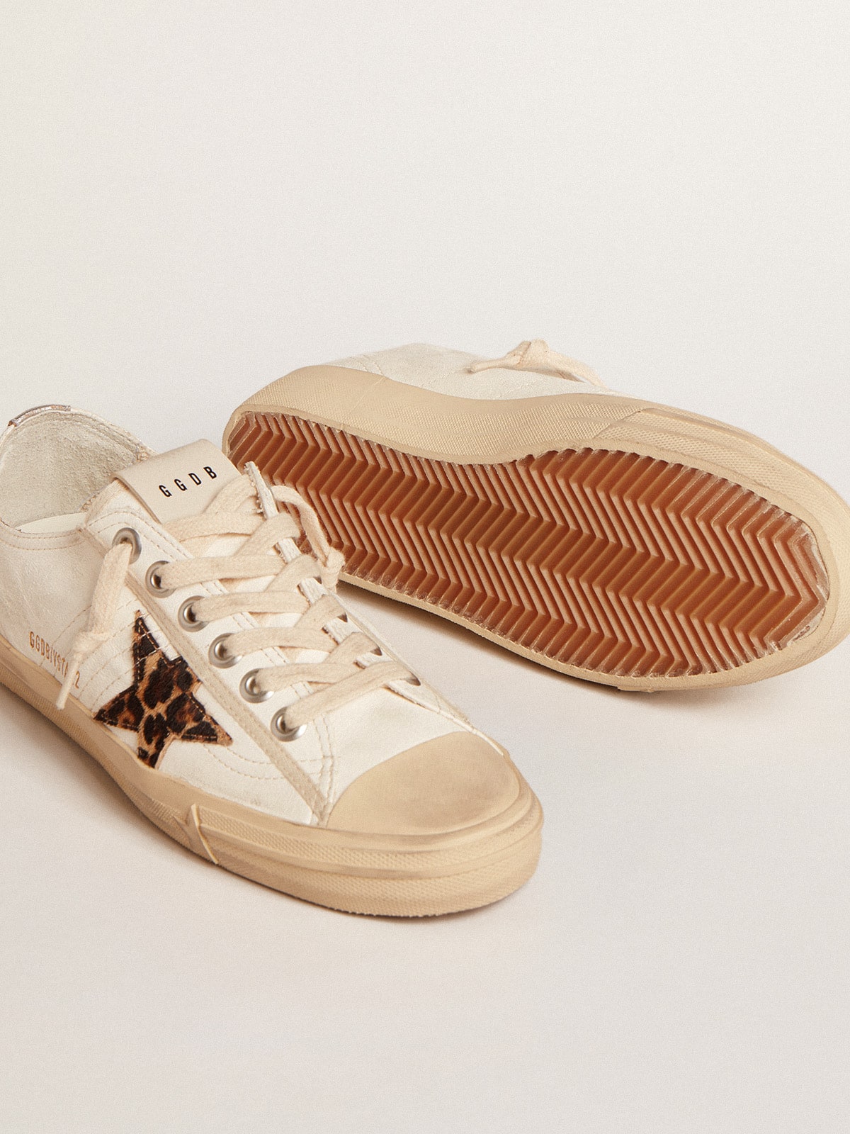 V-Star LTD in nappa with pony skin star and silver heel tab| Golden Goose