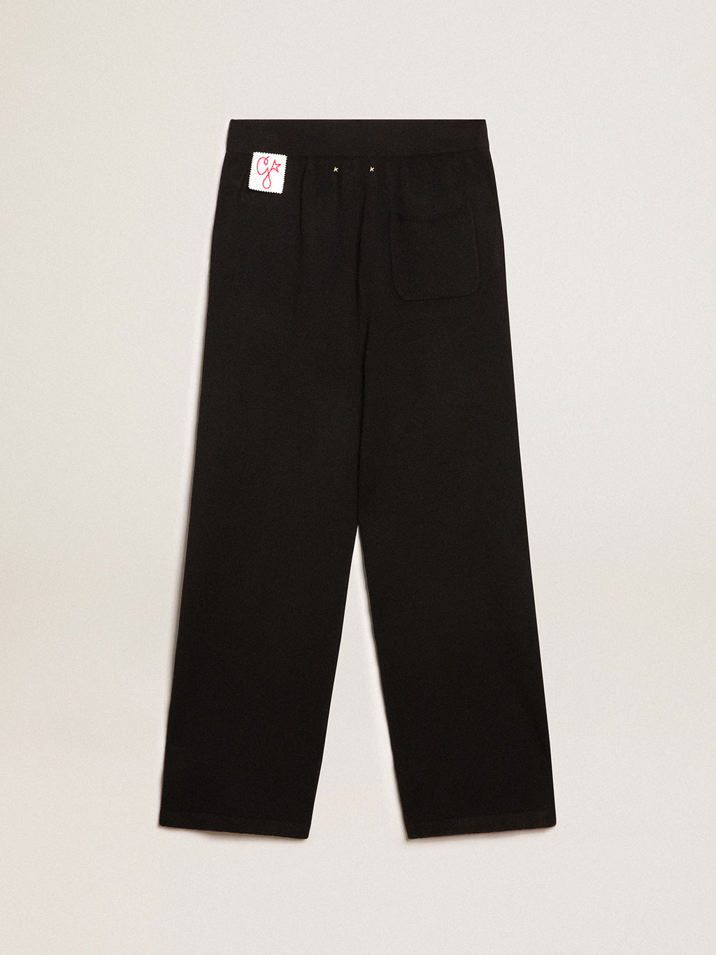Men's black cashmere blend joggers| Golden Goose