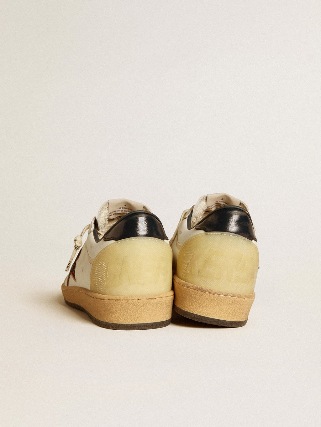 Women's Ball Star LTD with mesh star and midnight blue leather heel tab| Golden Goose