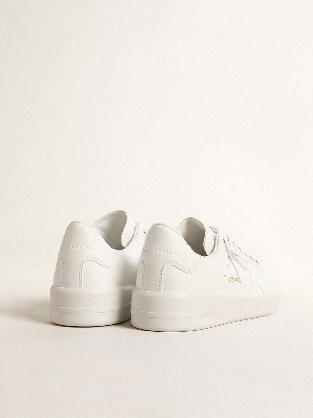 Men's bio-based Purestar with white star and heel tab| Golden Goose