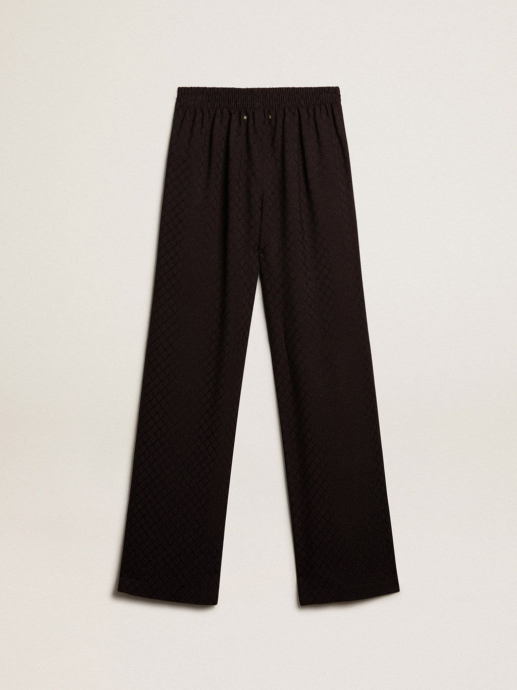 Women's black viscose joggers| Golden Goose