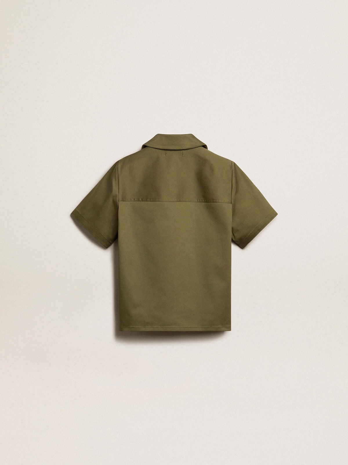 Boys' military-green shirt| Golden Goose