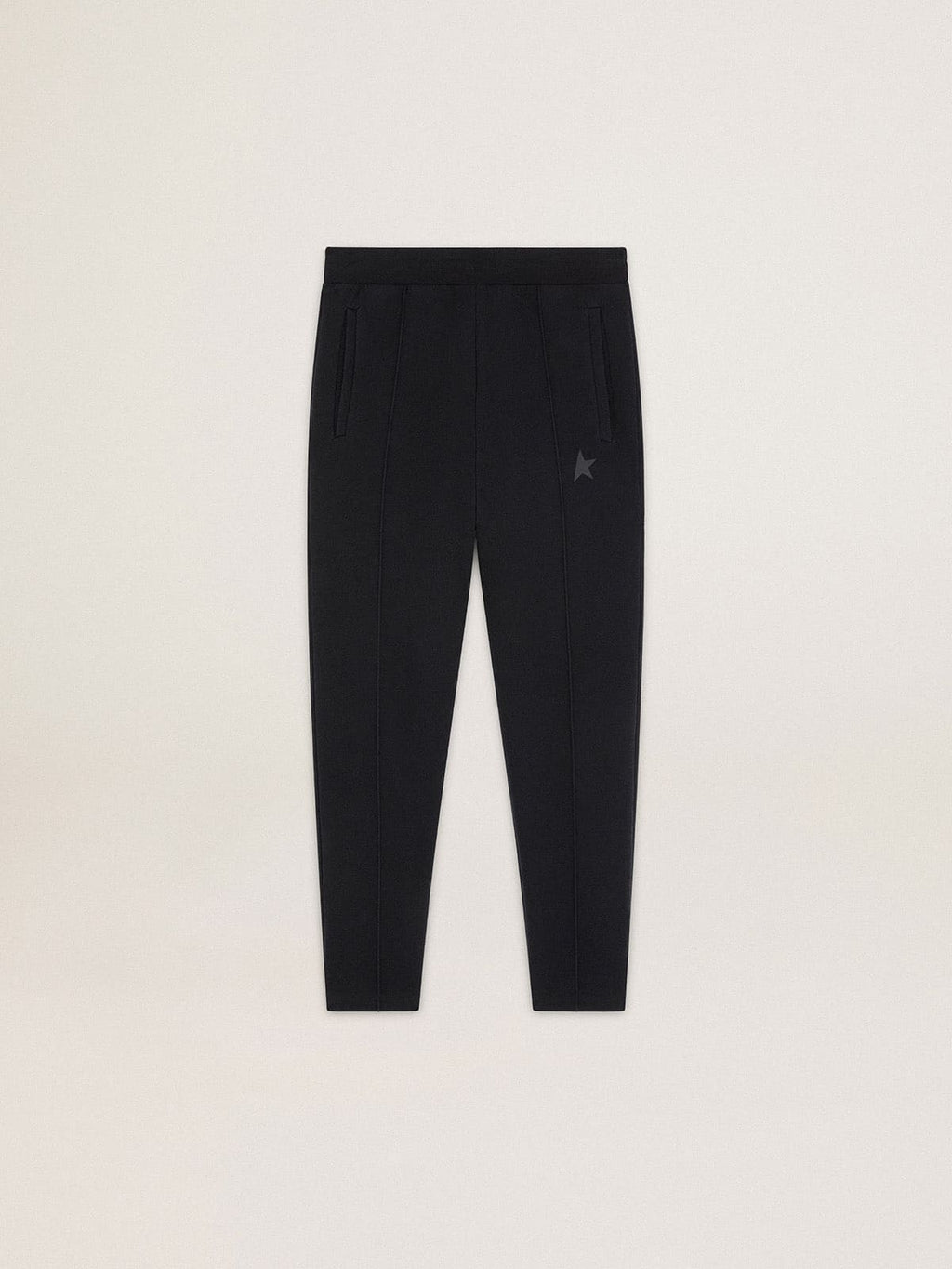 Men's black joggers with star on the front| Golden Goose