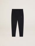 Men's black joggers with star on the front| Golden Goose