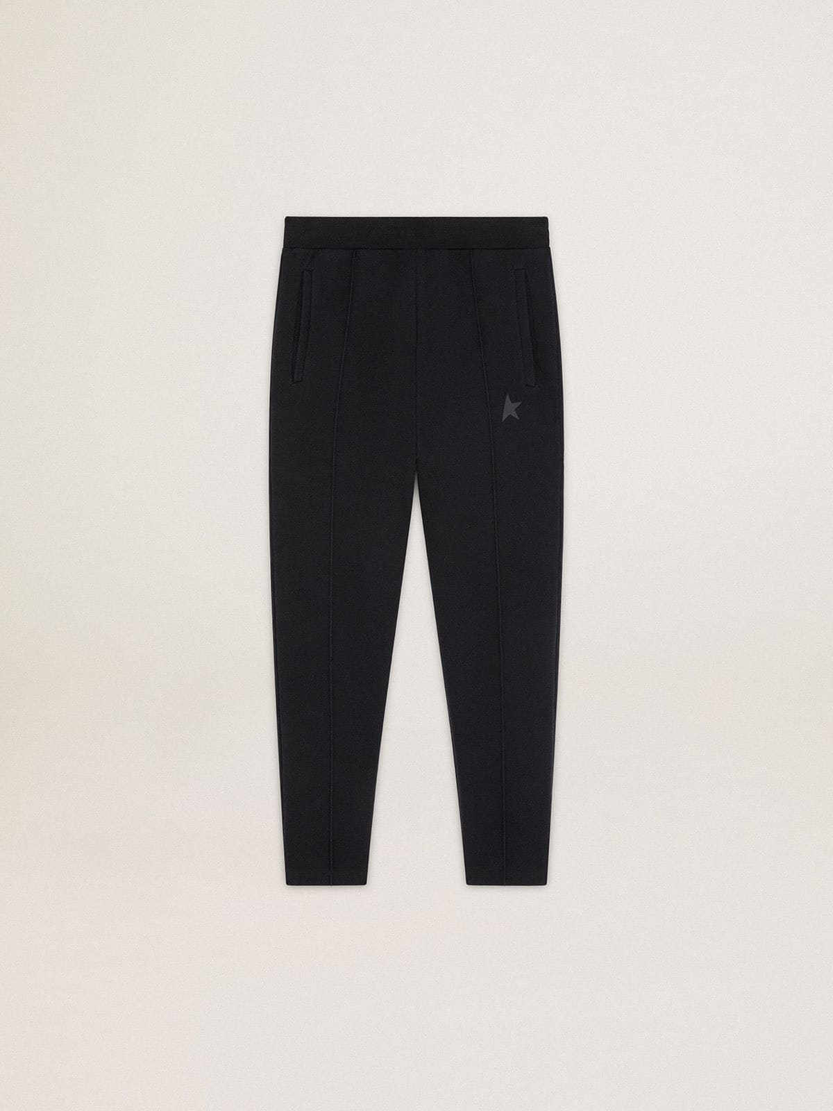 Men's black joggers with star on the front| Golden Goose