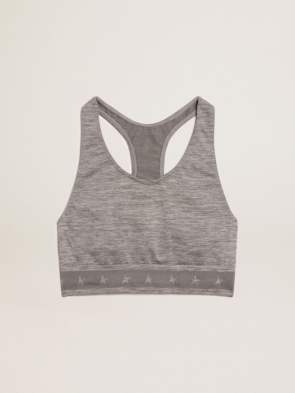 Gray melange athletic top| Golden Goose