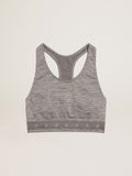 Gray melange athletic top| Golden Goose