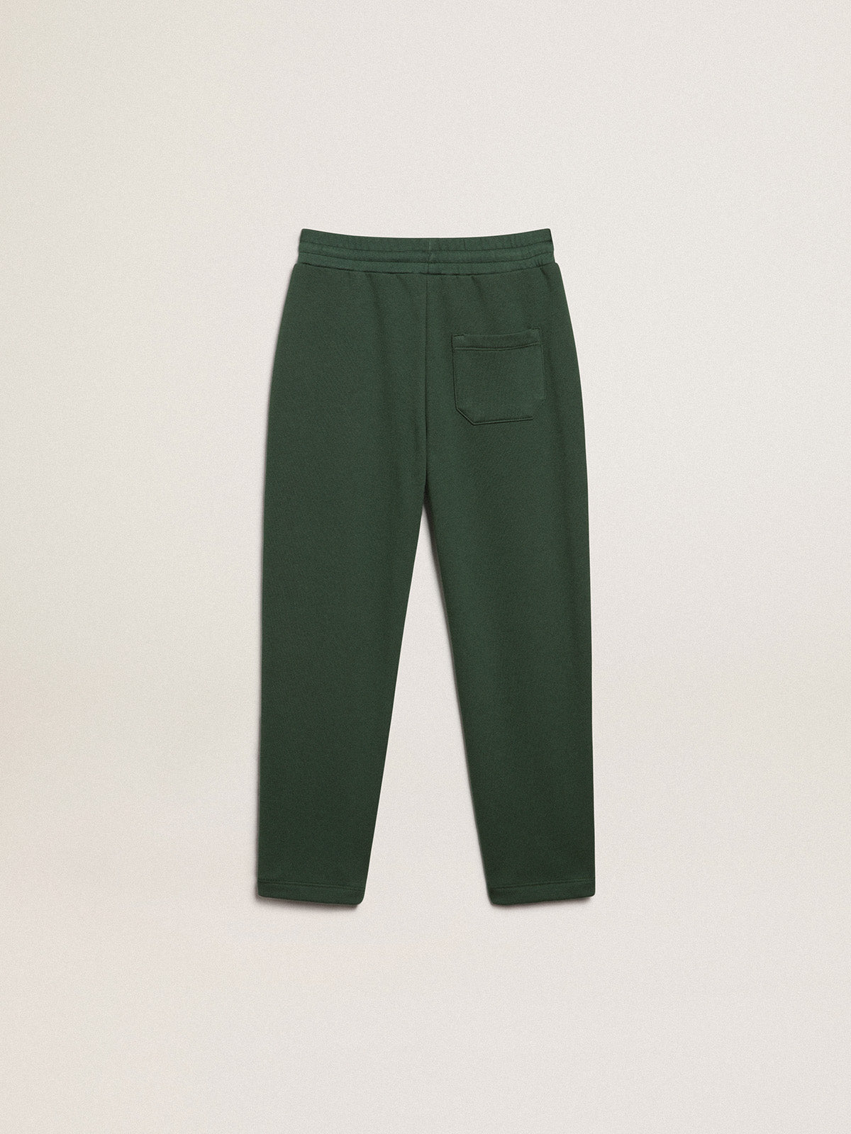 Bright green joggers with contrasting stars| Golden Goose