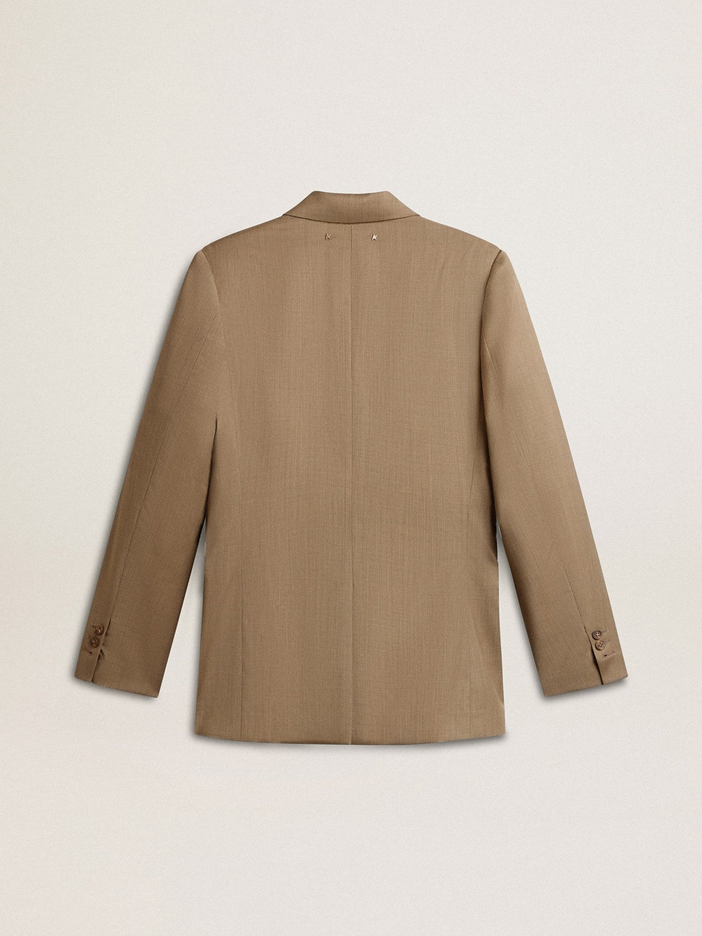 Women's dove-gray double-breasted blazer| Golden Goose