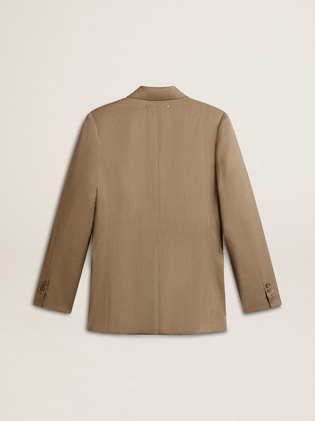 Women's dove-gray double-breasted blazer| Golden Goose