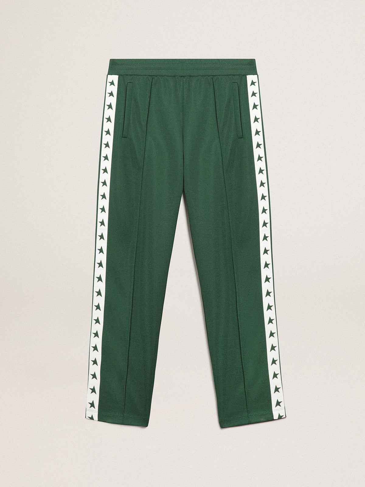 Men's bright green joggers| Golden Goose