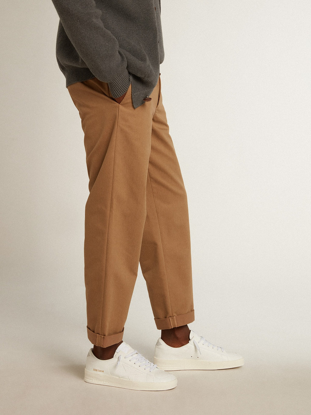 Men's bio-based Stardan with white star and heel tab| Golden Goose