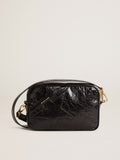 Star Bag in glossy black leather with tone-on-tone star| Golden Goose