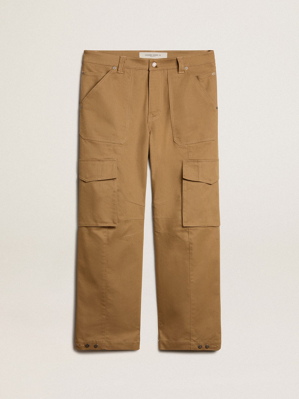 Beige khaki cargo pants| Golden Goose