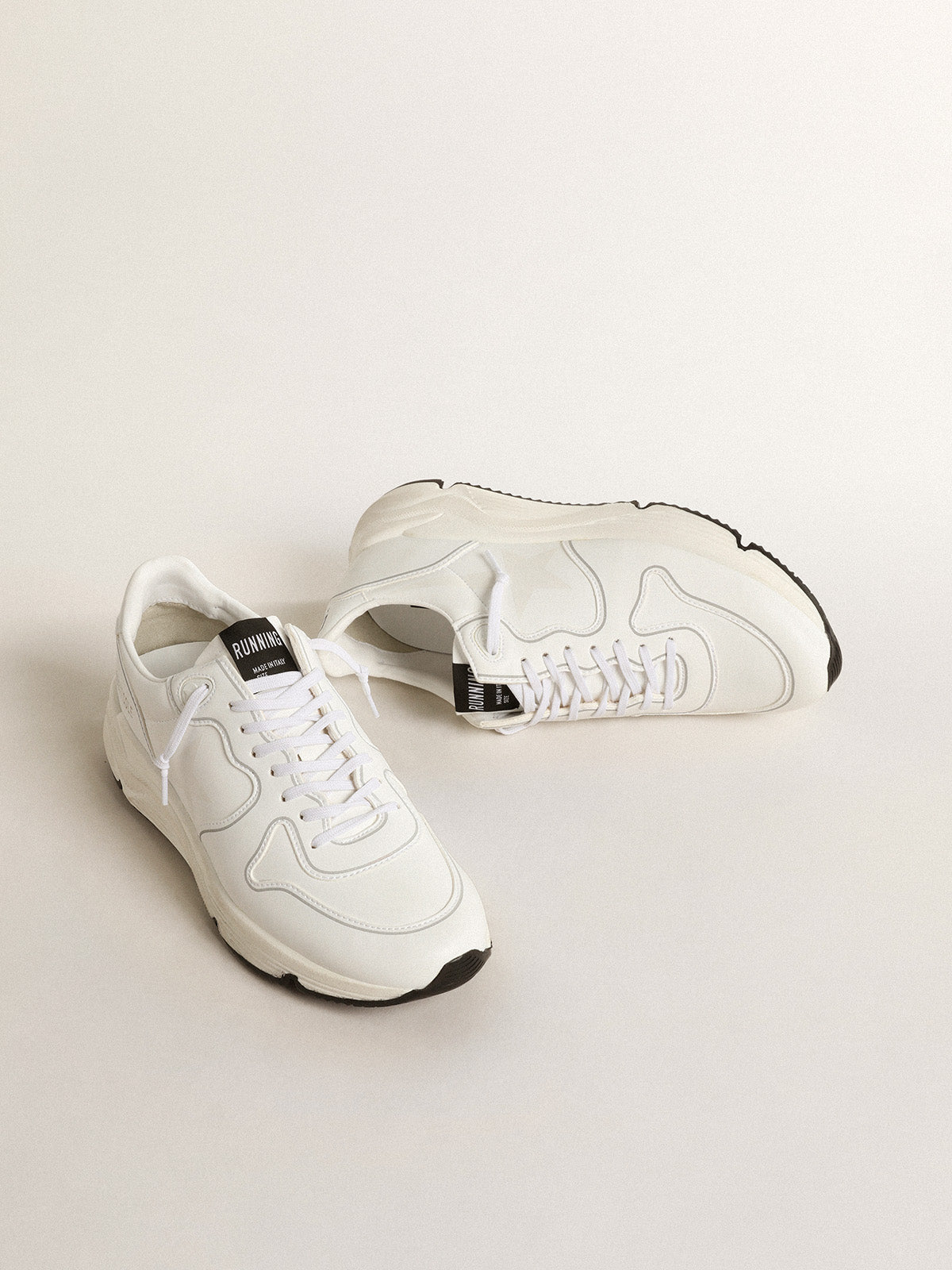 Women's bio-based Running Sole with white star and heel tab| Golden Goose
