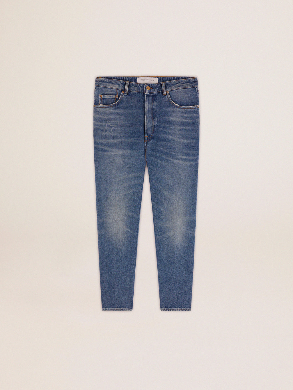 Men's slim fit jeans with medium wash| Golden Goose
