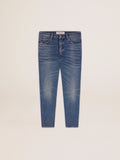 Men's slim fit jeans with medium wash| Golden Goose