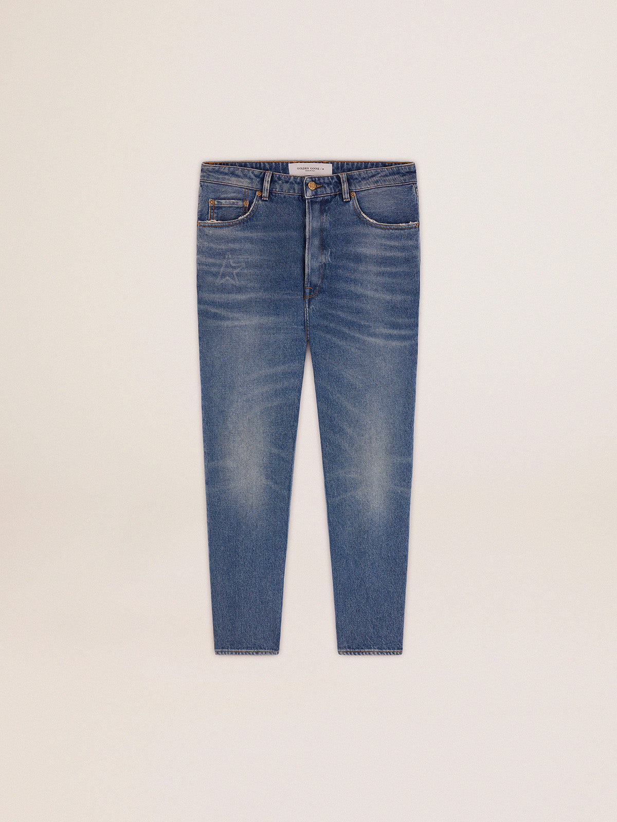 Men's slim fit jeans with medium wash| Golden Goose