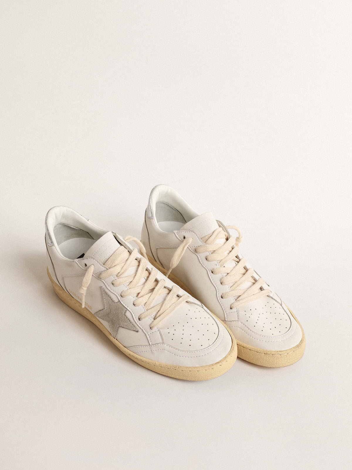 Ball Star with suede star and metallic leather heel tab| Golden Goose